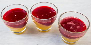 апельсиново-малиновое желе из шампанского