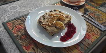 апельсиновый пудинг