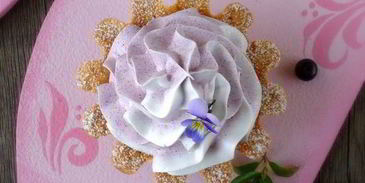 корзиночки с черничным кердом и безе