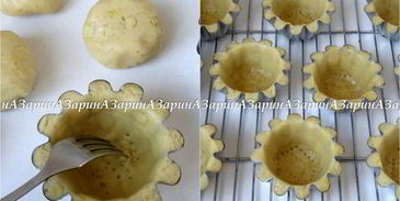 корзиночки с черничным кердом и безе