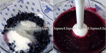 корзиночки с черничным кердом и безе