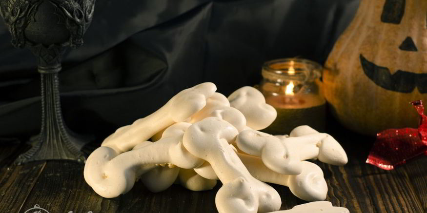 Рецепт костей из безе на хэллоуин