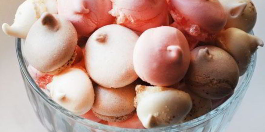 Рецепт разноцветных безе с ореховой пудрой