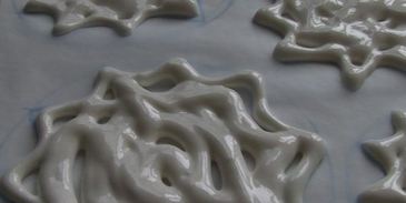 снежная елка из безе