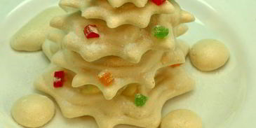 снежная елка из безе