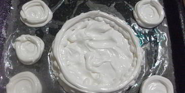 торт-безе рождественский венок