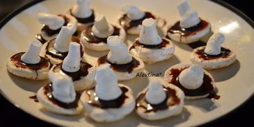 украшения из безе с шоколадом