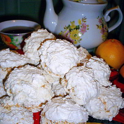 Заварное кокосовое безе