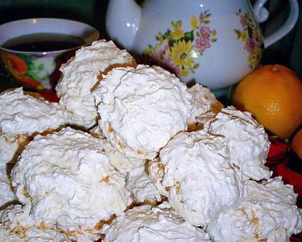 Заварное кокосовое безе