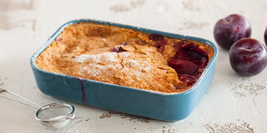 Рецепт безглютеновых клафути со сливой