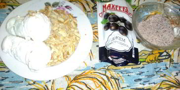 десерт ягодный снег