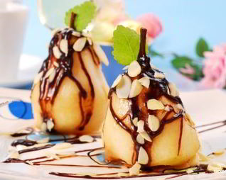 Груша в шоколаде