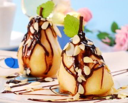 Груша в шоколаде