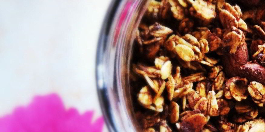 Рецепт хрустящей кокосовой гранолы с кешью