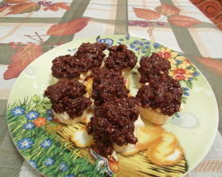 Конфеты с бананом и ореховой пастой