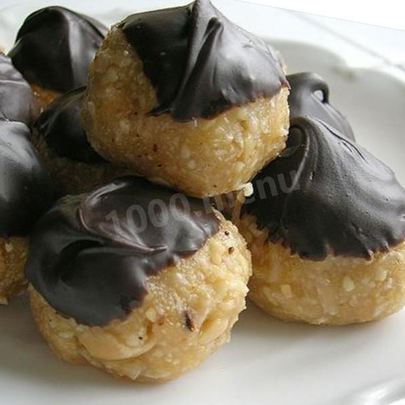 Конфеты с ореховой пастой