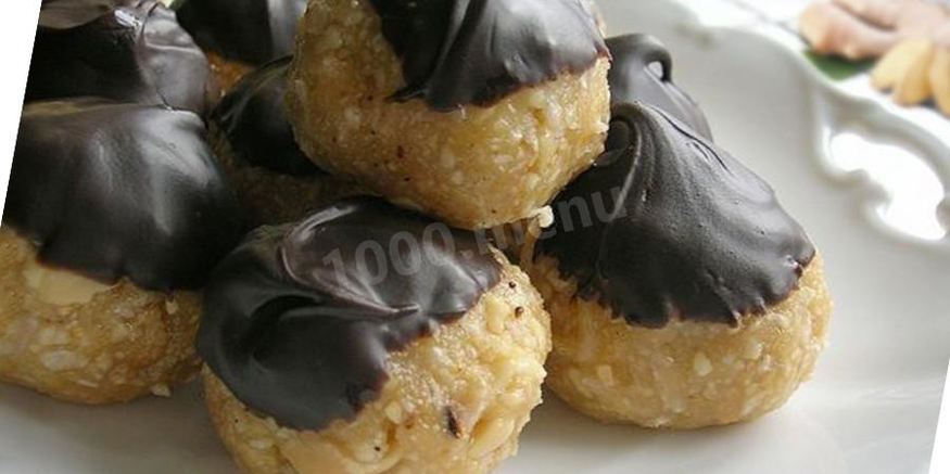 Рецепт конфет с ореховой пастой