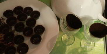 конфеты с шоколадно-сливочной начинкой