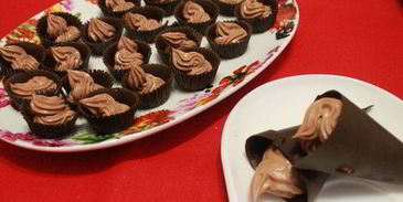 конфеты с шоколадно-сливочной начинкой