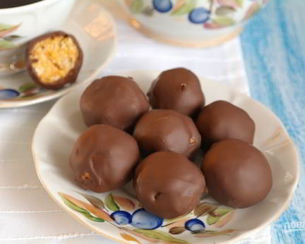 Конфеты Тыква в шоколаде