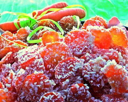 Морковные конфеты в кокосе