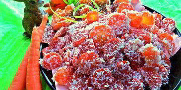 морковные конфеты в кокосе