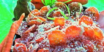 морковные конфеты в кокосе