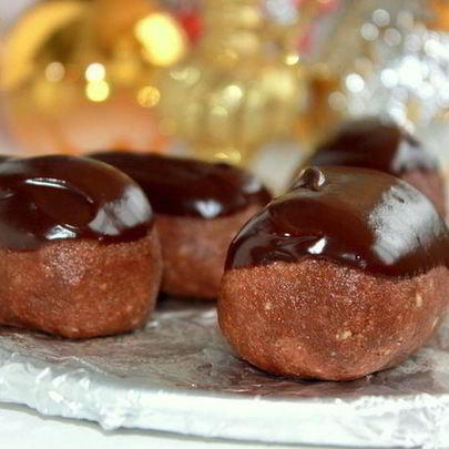 Бисквитная Картошка с шоколадным кремом