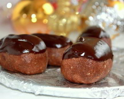 Бисквитная Картошка с шоколадным кремом