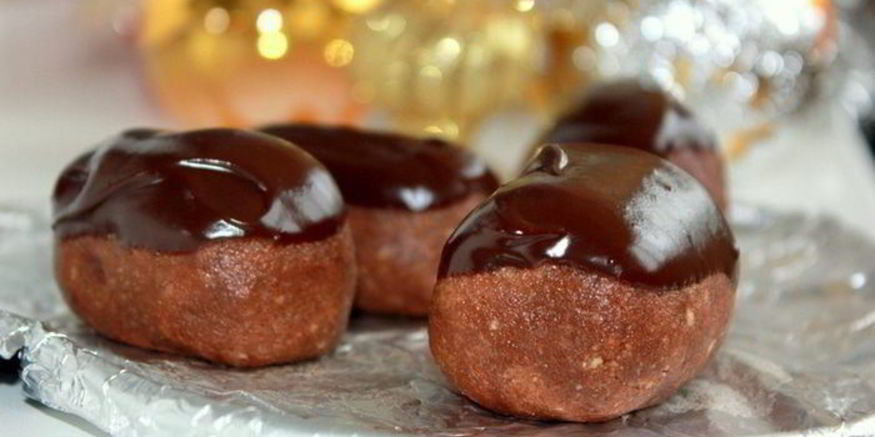 Рецепт бисквитной картошки с шоколадным кремом