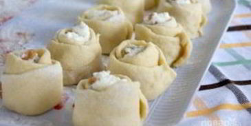 булочки с творожным кремом