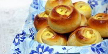 булочки с творожным кремом