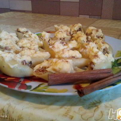 Десертные ракушки с кремом