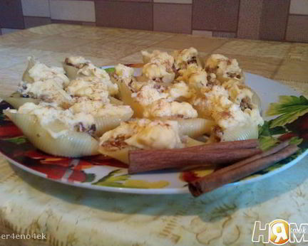 Десертные ракушки с кремом