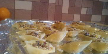 десертные ракушки с кремом