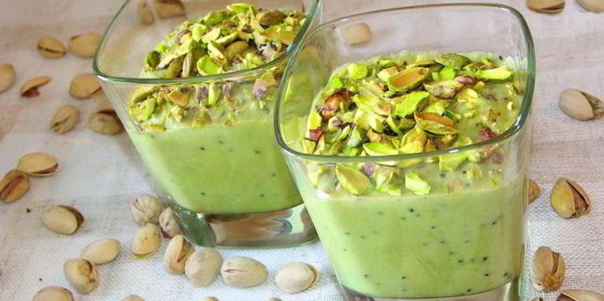 Рецепт фруктового крема с фисташками