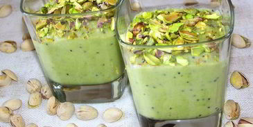 фруктовый крем с фисташками