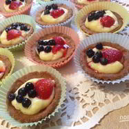 Рецепт Корзиночек из песочного теста с заварным кремом