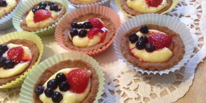 Рецепт корзиночек из песочного теста с заварным кремом