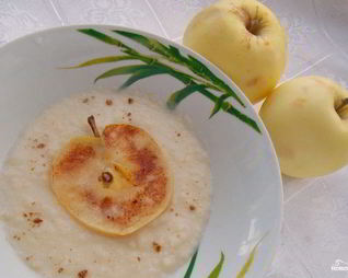 Крем яблочный со сливками