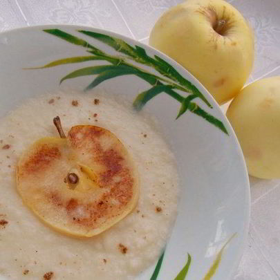 Крем яблочный со сливками