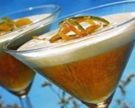 Персиковое пюре с заварным кремом