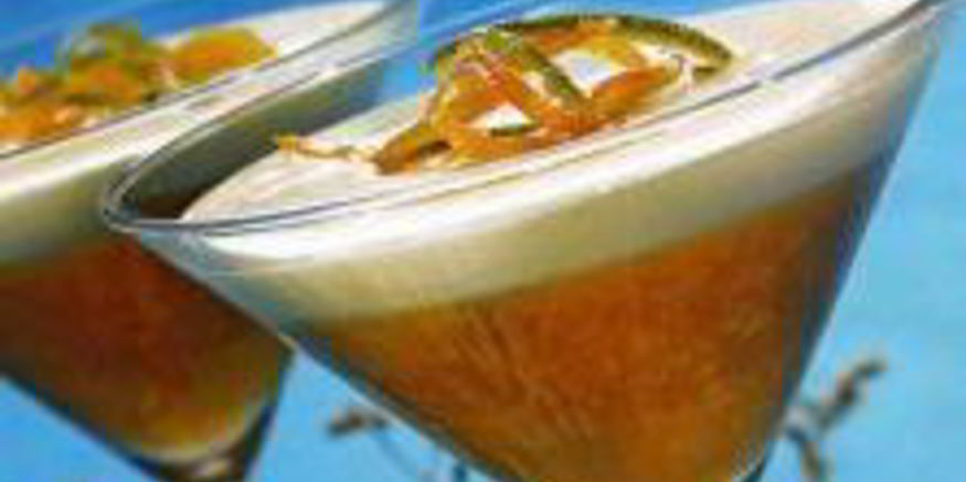 Рецепт персикового пюре с заварным кремом