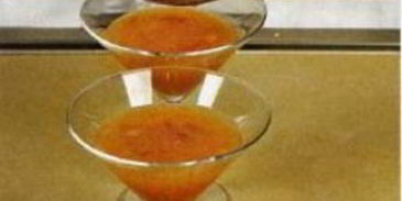 персиковое пюре с заварным кремом