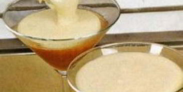 персиковое пюре с заварным кремом