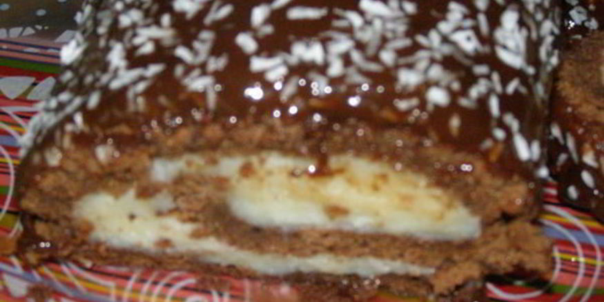 Рецепт шоколадного рулета с кремом