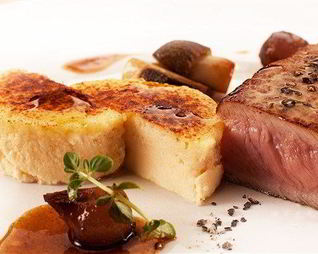 Телятина с крем-брюле из сыра