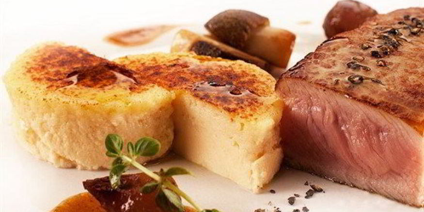 Рецепт телятины с крем-брюле из сыра