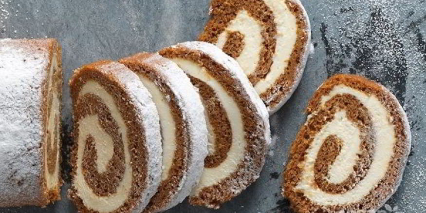 Рецепт тыквенного рулета с кремом