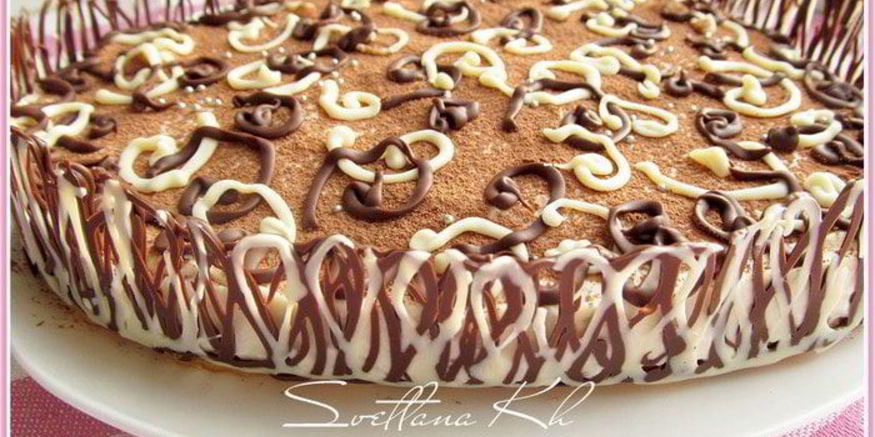 Рецепт лимонно-шоколадного десерт без выпечки